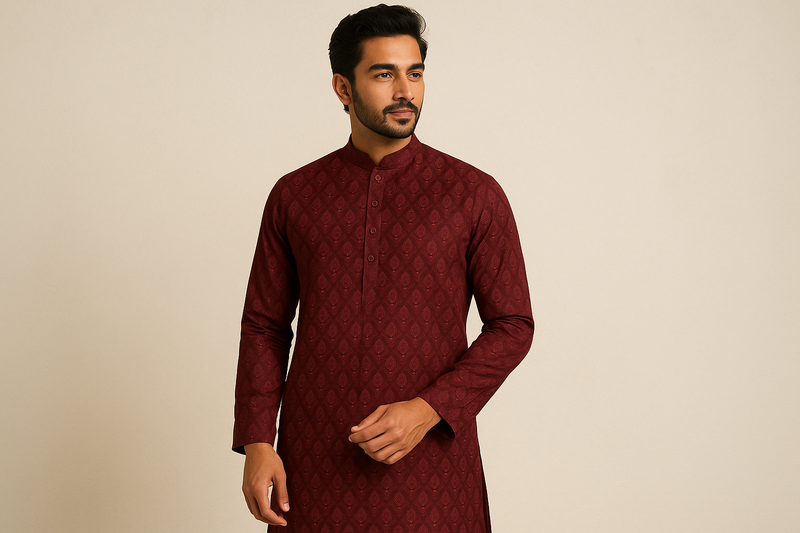 Maroon Kurta Lifestyle
